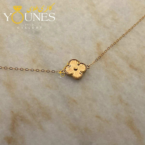 دستبند ونکلیف تک گل طلا